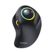 Įkraunama Ergonomiška RGB Rollerball Mouse 3 įrenginio jungtis, skirta asmeniniam kompiuteriui, nešiojamajam kompiuteriui, iPad, Mac, Windows belaidei rutulinei pelei juoda