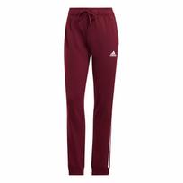 Adidas Vintažiniai Sportiniai Patogūs Šoninės Trys Juostelės Rankogaliai Siuvinėtas Logotipas Laisvalaikio Kelnės Moteriškos Kelnės Tamsiai Raudonos IM2819 2XS