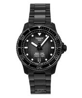 Tissot Seastar 1000 Nerūdijančio plieno Pilkas ir juodas ciferblatas Automatinis nardytojo laikrodis T120.807.33.051.00 300M Vyriškas laikrodis juoda