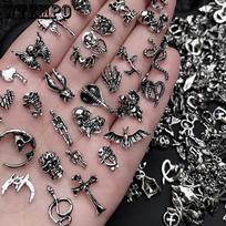 WTEMPO Gothic Punk Nagų Dailės Dekoracijų Rinkinys Išskirtiniai Nešiojami Nagų Aksesuarai Pasidaryk Pats Nagų Dizaino Dekoras Amatai Gamybos Reikmenys random*100pcs įvairiaspalvis