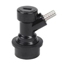 Brew Beer Atjunkite spygliuotą rutulinį užraktą statinaitės angliarūgštės srieginiu dozatoriaus dangteliu Black Swivel Mouth
