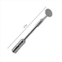 Metalinis LED apšviestas dantų burnos burnos veidrodis dantų valymo įrankis burnos priežiūros dantų priežiūros įranga sidabras
