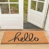 "LuxUrux Welcome Mats" lauko durų kilimėlis su patvariu PVC pagrindu, natūralus, puikios spalvos ir dydžio, tinkamas naudoti patalpose ir lauke. (24 "x36", 500-8)