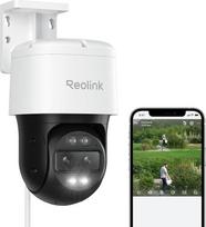 "Reolink" 4K 8MP PTZ PoE lauko stebėjimo kamera su dvigubu objektyvu, 6X hibridiniu priartinimu, 355°/90° posūkiu, automobilio sekimu, spalvotu naktiniu matymu, asmens, transporto priemonės ar gyvūno aptikimu, dvipusiu garsu, "TrackMix PoE