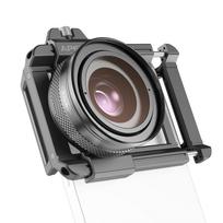 APEXEL APL ZM100 Universalus makro objektyvas telefonui Aliuminio lydinio 10X 20X priartinimas F1.05 Didelė diafragma su telefonu juoda