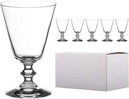 DIAMANTE Elizabeth Vintage stiliaus raudonojo vyno taurės - 6 vnt. - krištolas be švino