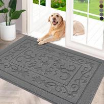 FONEYI Vidaus durų kilimėlis Neslystantis guminis pagrindas Super absorbuojantis purvo gaudyklė kilimėlis Durų kilimėlis Durų kilimėlis Batų grandiklis Mašininis skalbimas 24" x 36", modernus, 24 "x36"
