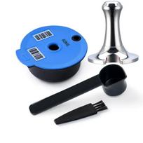 [i Cafilas][YB01]+[HLG14] Daugkartinio naudojimo Tassimoo kavos kapsulės puodelio maišiklis, skirtas aparatui BOSCH-s Tassimoo 1 Capsule（60ML）+1 Tamper mėlyna