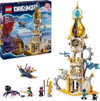 LEGO DREAMZzz 2-in-1 Sandman bokšto pilies žaislas vaikams konstruoti su fantazijos gyvūnais, įskaitant vorą ir paukštį, dovana mergaitėms ir berniukams nuo 9 metų 71477