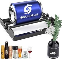 SCULPFUN lazerinis rotacinis ritinėlis Lazerinio graviravimo mašina Y ašies rotacinis rotacinis ritinėlis 360° sukimosi kampu, skirtas cilindriniams objektams graviruoti lazeriu (įskaitant 4 pakeltas kojeles)