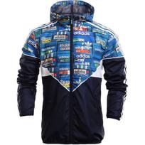 Adidas Originals Laisvalaikio serija Austas su gobtuvu raidžių spaudinio striukė Vyriška striukė Juoda AJ6976 XL gray