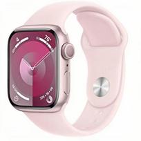 Išmanusis laikrodis Apple Watch Series 9 GPS 41/45MM Aliuminio korpusas su silikoniniu sportiniu dirželiu 45MM rožinė