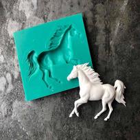 Silikoninė formelė Horse silikoninė forma fondant torto forma „pasidaryk pats“ minkštų saldainių formelių šokolado kepimo reikmenys