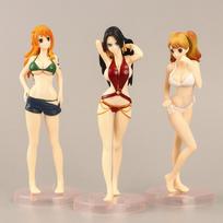 Anime One Piece Model Vasariniai maudymosi kostiumėliai Nami Charlotte Pudding PVC figūrėlės žaislas Dovana