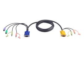 ATEN Tastatur- / Video- / Maus- (KVM-) Kabel - 15 pin SPHD (M) - PS/2, 6-polig, HD-15 (M) - 3 m (2L-5303P)
