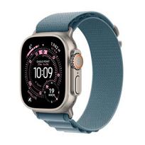 APPLE Ultra Watch 3 GPS + Cellular, 49mm, Natural Titanium Case with Light Blue Alpine Loop - Small