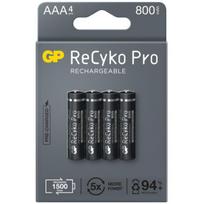 įkrovimo baterija, aaa (hr03), 1,2 v, 800 mah, gp, popierinė dėžutė, 4 vnt., "recyko pro