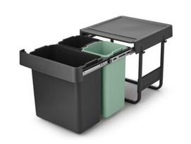 Brabantia šiukšlių dėžė, montuojama, Sort & Go, 10 + 10 + 20L