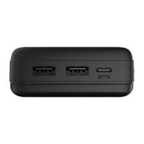 Atsarginis maitinimo šaltinis ("Power Bank") TNB nešiojama baterija 20000 mAh - juoda