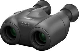 "Canon" 8 x 20 IS žiūronai (8x didinimas, lauko graveris, tiksli optika, IS vaizdo stabilizatorius, tylus vaizdo stovas, rankinis fokusavimas, dioptrijų korekcija, Porro prizmė I, naudojimas laisvomis rankomis), juodi
