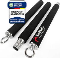 "FREEPUMP Fitness Bar" rinkinys - pasipriešinimo juostų juostos "Bar" stiprumo mokymas ir pilatesas - fitneso juostos su juosta kaip namų sporto įranga - pasipriešinimo juostos ir juosta - "Smart Workout Bar" mokymas namuose