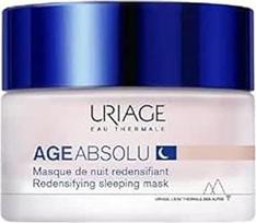 "Uriage Age Absolu" stangrinamoji naktinė kaukė su retinoliu, hialurono rūgštimi ir taukmedžio sviestu - prokolageno X6 stiprintuvas - akivaizdžiai mažina raukšles - gaivi ir itin patogi tekstūra - 50 ml