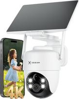 COCOCAM 4K 8MP lauko stebėjimo kameros baterija WLAN su automatiniu sekimu