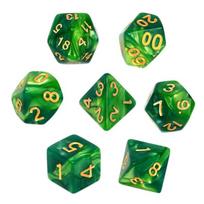 REBEL RPG Dice Set - Two Color - Mint and Green