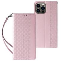 Hurtel Magnet Strap Case skirtas iPhone 13 Pro Max, rožinis
