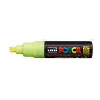 Žymeklis UNI Posca PC-8K, kirstu galu, 8 mm, fluorescencinė geltona