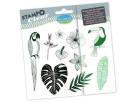 Antspaudų rinkinys silikone Aladine Stampo Clear 10vnt. Jungle blister.