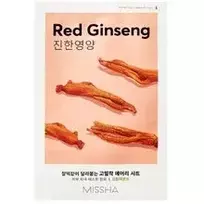 "Missha Red Ginseng Airy Fit Sheet Mas" - maitinamoji lakštinė kaukė, 19,0 g