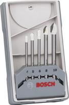 Grąžtų komplektas keramikinėms plytelėms Bosch; 4-10 mm; 5 vnt.
