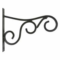 Metalinis laikiklis gėlių vazonui Esschert Design, 25 cm, juodas
