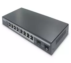 DIGITUS Switch 8-Port Gigabit 86W PoE + 2 SFP Ports schwarz