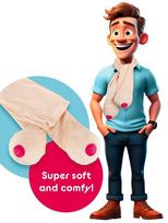 Pliušinis šalikas su krūtimis Boob Scarf