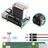 Procesoriaus aušintuvas Ice Tower Cpu aušintuvas Raspberry Pi 4b/3b+/3b