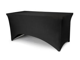 Spandex banketinė staltiesė, juoda, 183x76x74 cm