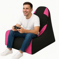 Sėdmaišis Asir XXL Gamer, juodas/rožinis