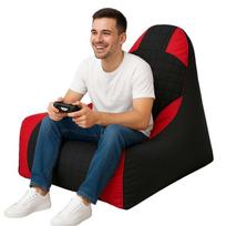 Sėdmaišis Asir XXL Gamer, raudonas/juodas