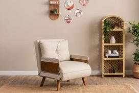 Miegamas fotelis Sofa-lova Atelier Del Sofa Cosmo, kreminis