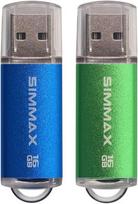 USB laikmena 2x 16gb Usb 2.0 atmintinės, mėlyna ir žalia