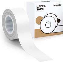 Makeid Q1 E1 etikečių juosta, 16mm*4m, vandeniui atspari, laminuota