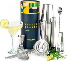 "Boston Shaker" rinkinys, barmeno kokteilių plaktuvas, skardinis plaktuvo baro rinkinys, profesionalus kokteilių rinkinys, "Boston Shaker" dovanų rinkinys, moterys vyrai, kokteilių plaktuvas skardinėje, originalus dovanų barmeno rinkinys, nerūdijantis