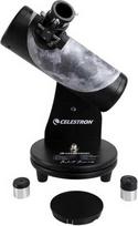 Celestron 22016 Firstscope Robert Reeves Signature Edition 76 mm Dobsono teleskopas, 20 mm ir 4 mm okuliarai, f/3,95 židinio santykis - juodas