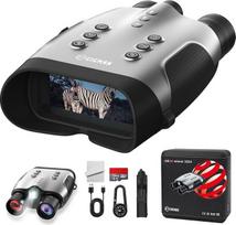 CIGMAN 4K naktinio matymo prietaisas suaugusiesiems, skaitmeninis infraraudonųjų spindulių naktinio matymo prietaisas su 1080P ekranu, 5000 mAh baterija, f/1.0 HD kamera