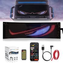 Velnio akių šviesa (102 x 348 mm), LED akių LED ekranas, programuojami rašto šviesos ženklai, neoniniai ženklai vidaus, lauko, vakarėlių, vestuvių, Kalėdų dekoracijoms