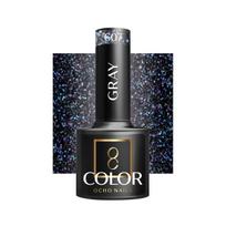 OCHO NAILS Hibridinis nagų lakas PILKAS 607 -5 g