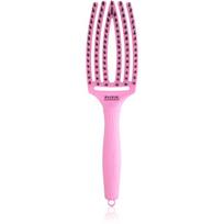 Olivia Garden Fingerbrush ThinkPink Boar & Nylon Pink Tokyo plaukų šepetys 1 vnt.