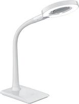 Trio Leuchten Lupo 527290101 LED stalinis šviestuvas, plastikinis, baltas, su 5 W LED 4 krypčių jutikliniu reguliatoriumi 13,5 x 13,5 x 35,0 cm